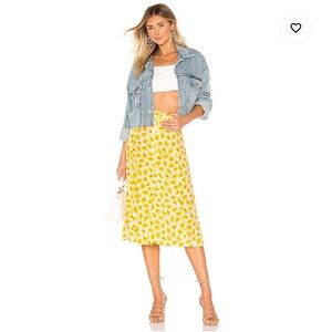 NWT Faithfull the Brand Marin Skirt in Marigold Sm